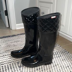 Hunter Quilted Tall Rain Boot